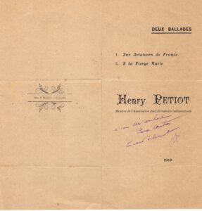 1918 Deux Ballades verso