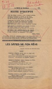 1921 05 28 La Revue de Marseille numéro 23 Reine d'Egypte