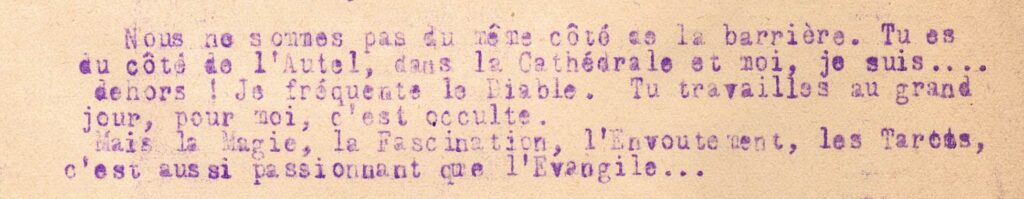 29 janvier 1953 lettre de PC à Daniel Rops EXTRAIT