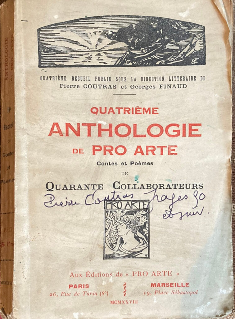 Anthologie Pro Arte 1928 couv