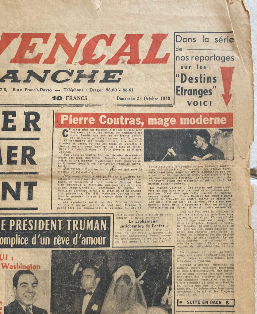 1949 10 23 Le Provençal Article de Giran