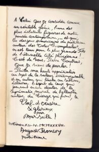 Boncors Odes triomphales tome 1 dédicace