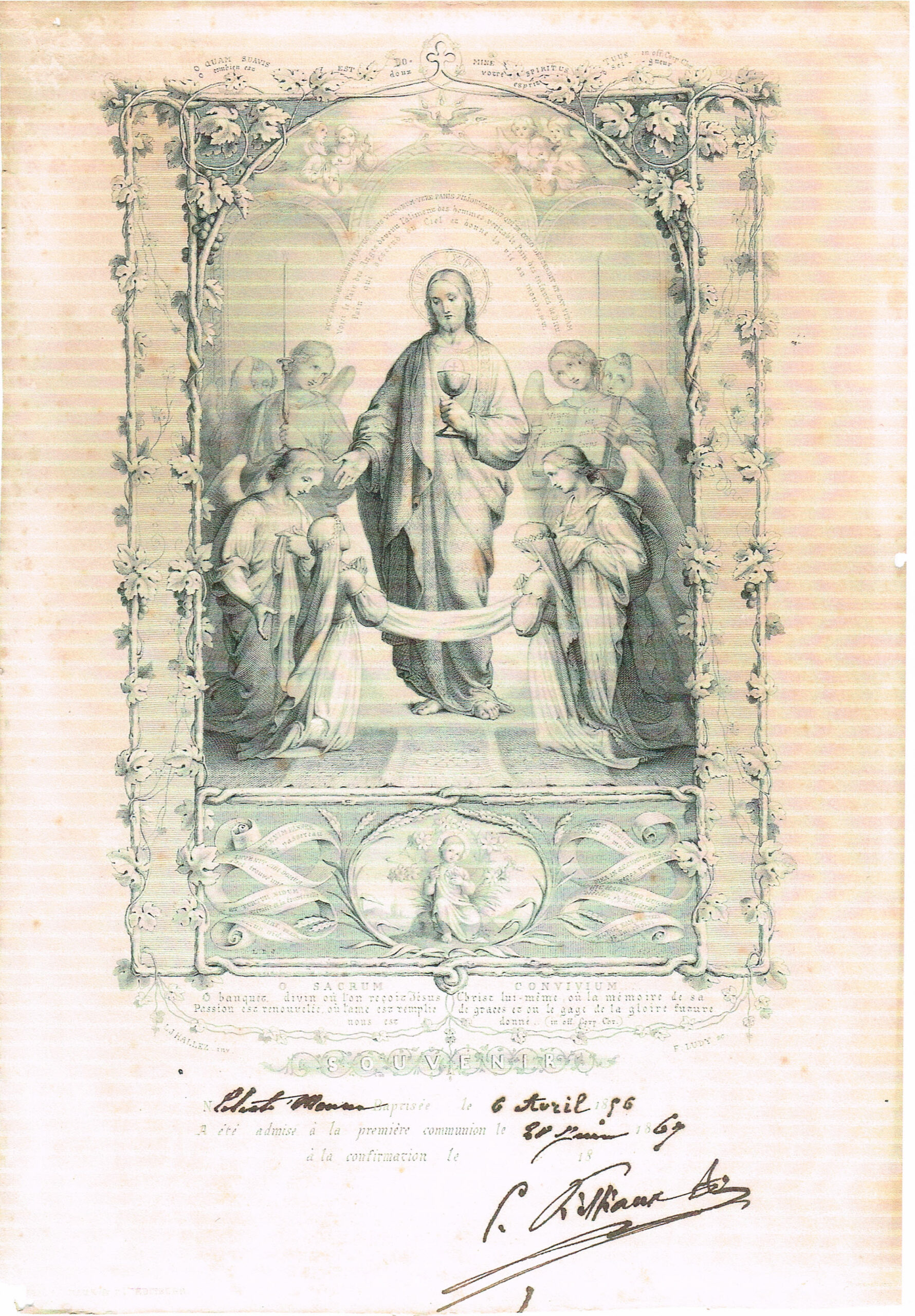 Première Communion 6 avril 1856