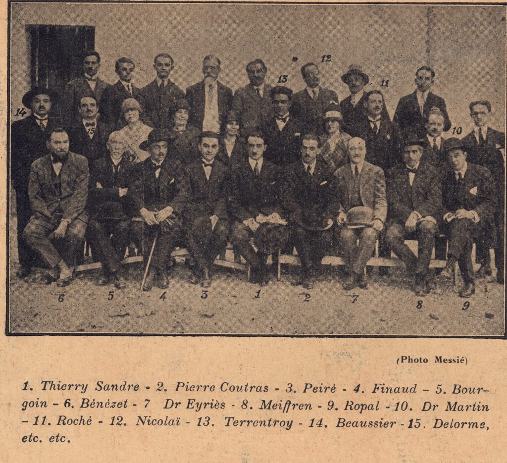 Fédération Littéraire du Sud-Est et de l'Afrique du Nord congrès du 4 octobre 1925