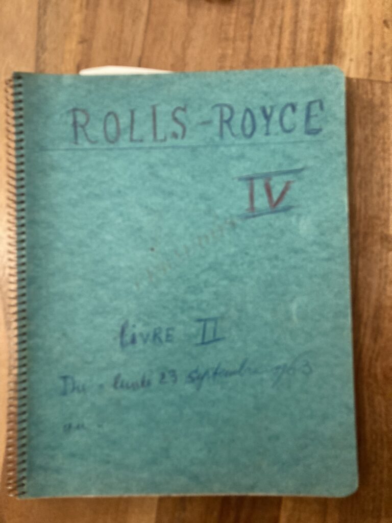 Rolls Royce Goshawk 3 Journal de Bord