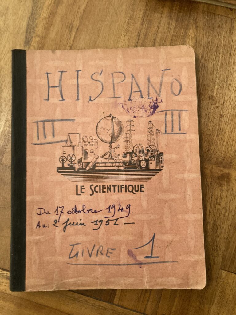 Hispano K6 Journal de bord cahier 1