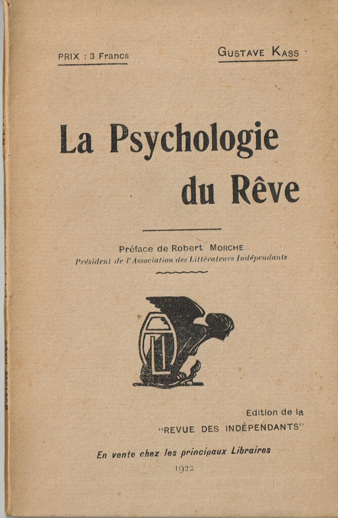 La psychologie du rêve Gustave Kass