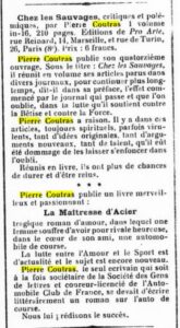 Le Courrier de La Rochelle 3 novembre 1928