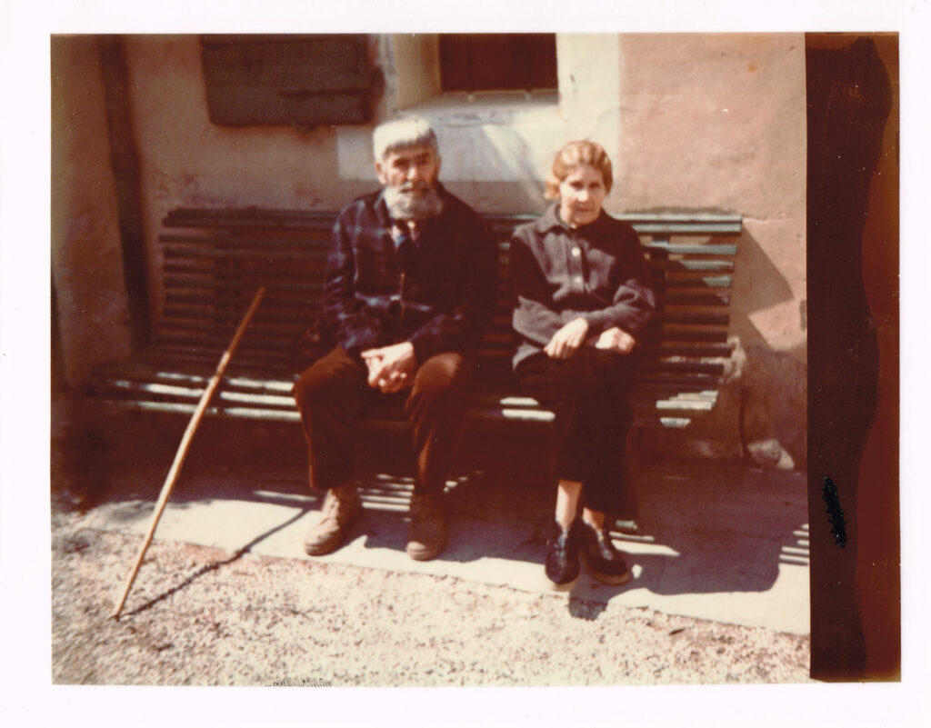 Pierre Coutras et Suzanne au Petit Prignon en 1970