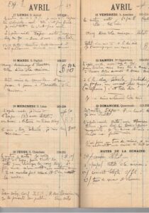 agenda du 17 au 23 avril 1922 Henry Petiot à Marseille