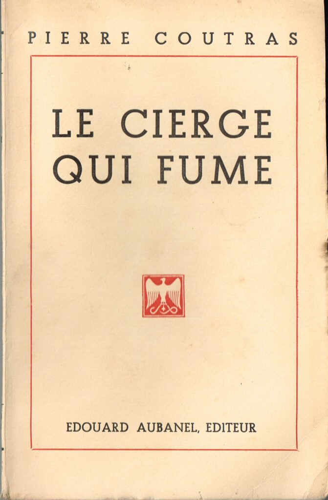 Le cierge qui fume, roman de Pierre Coutras