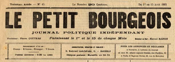 Le Petit Bourgeois Bandeau